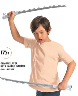 JouéClub Demon Slayer Set 2 Sabres Inosuke offre