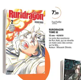 JouéClub Hachette Jeunesse Ruridragon Tome 02 offre
