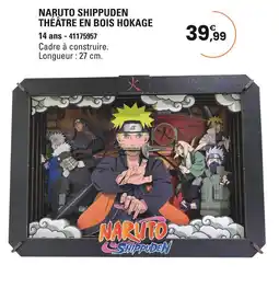 JouéClub Naruto Shippuden Théâtre en bois Hokage offre