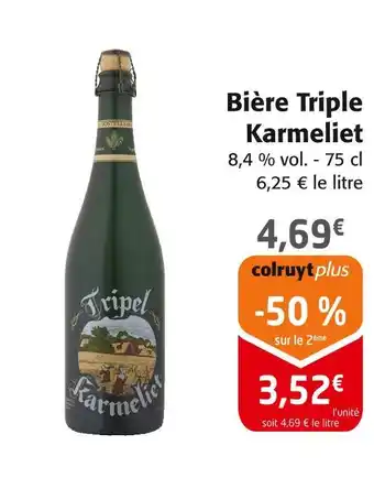 Colruyt Bière Triple Karmeliet offre