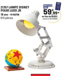 JouéClub Disney Pixar 21357 LAMPE DISNEY PIXAR LUXO JR offre