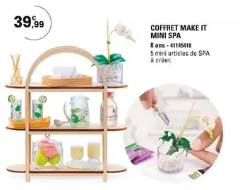 JouéClub Coffret Make It Mini Spa offre