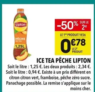 Supeco Lipton Ice Tea Pêche offre