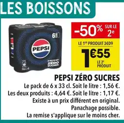 Supeco Pepsi Pepsi Zéro Sucres offre