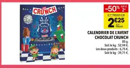 Supeco Crunch Calendrier de l'Avent Chocolat offre