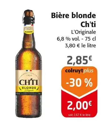 Colruyt Ch'ti Bière blonde offre