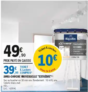 E.Leclerc Brico Sous-couche universelle Extrême offre