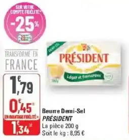 G20 Beurre demi-sel president offre