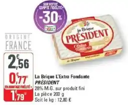 G20 La brique l'extra fondante président offre