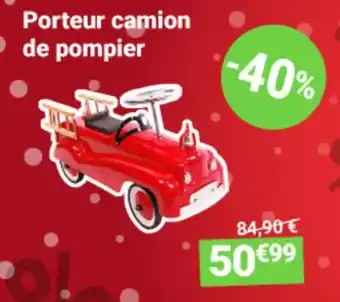 Porteur camion de pompier