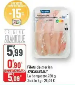 G20 Filets de merlan sacrebleu offre