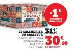 Hyper U Le calendrier du brasseur offre