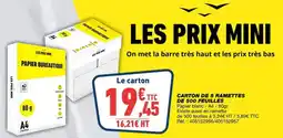 Bureau Vallée Prix mini - carton de 5 painfettes de 500 feuilles offre