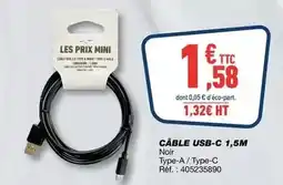 Bureau Vallée Bosch - câble usb-c 1,5m offre