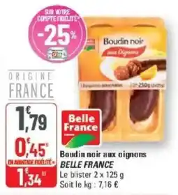 G20 Boudin noir aux oignons belle france offre