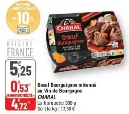 G20 Boeuf bourguignon mitonne au vin de bourgogne charal offre