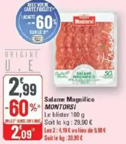 G20 Salame magnifico montorsi offre
