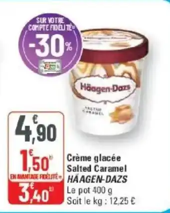 G20 Creme glacée salted caramel häagen-dazs offre