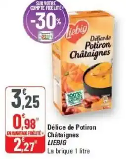 G20 Delice de potiron châtaignes liebig offre