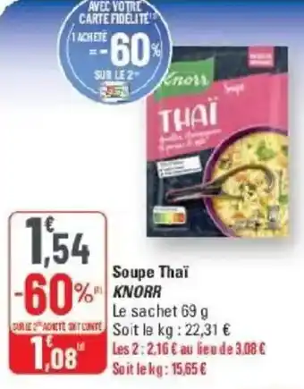 G20 Soupe thai knorr offre