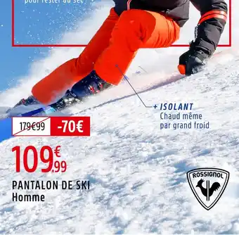 Intersport Rossignol PANTALON DE SKI Homme offre