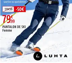 Intersport LUHTA PANTALON DE SKI Femme offre