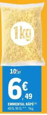 E.Leclerc Emmental Râpé offre