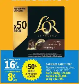 E.Leclerc CAPSULES CAFÉ “L’OR” offre