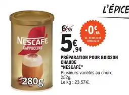 E.Leclerc Nescafe Cappuccino offre