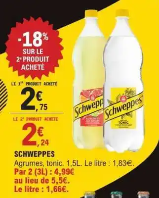 E.Leclerc Schweppes offre