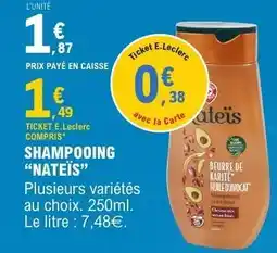 E.Leclerc Shampooing Nateïs offre