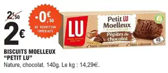 E.Leclerc BISCUITS MOELLEUX “PETIT LU” offre