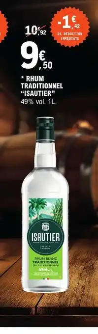 E.Leclerc RHUM TRADITIONNEL 'ISAUTIER' offre