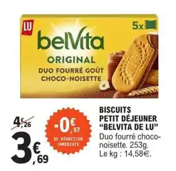 E.Leclerc BISCUITS PETIT-DÉJEUNER “BELVITA DE LU” offre