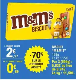 E.Leclerc M&M's Biscuit offre