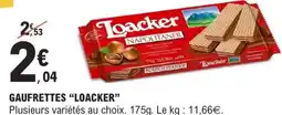 E.Leclerc Gaufrettes 'Loacker' offre