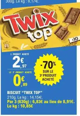 E.Leclerc Twix Top offre