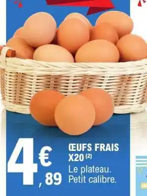 E.Leclerc Œufs Frais X20 offre
