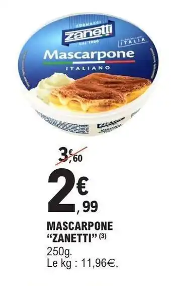 E.Leclerc Mascarpone Zanetti offre