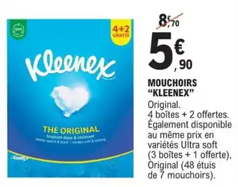 E.Leclerc Mouchoirs Kleenex offre