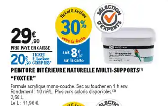 Peinture interieyre naturelle multi-supports foxter