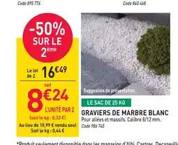RAGT Jardin & Maison Graviers de marbre blanc offre