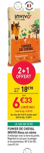 RAGT Jardin & Maison Fumier de cheval invivo offre