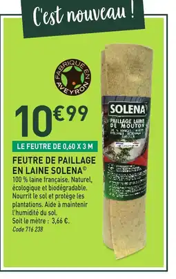 RAGT Jardin & Maison Feutre de paillage en laine solena offre