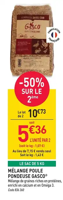RAGT Jardin & Maison GASCO Mélange poule pondeuse offre