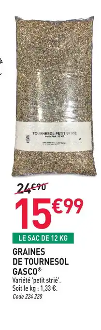 RAGT Jardin & Maison GASCO Graines de tournesol offre