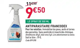 RAGT Jardin & Maison FRANCODEX Antiparasitaire offre