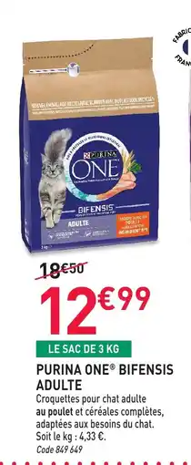 RAGT Jardin & Maison PURINA ONE Bifensis adulte offre