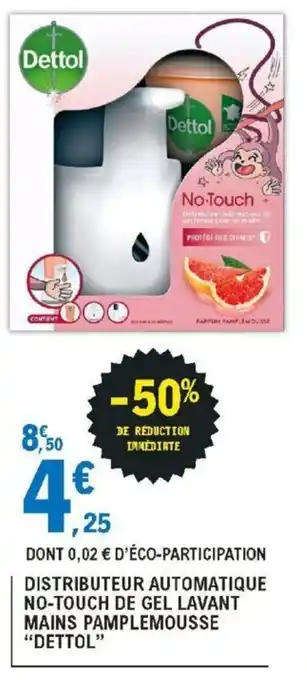 E.Leclerc Distributeur Automatique No-Touch de Gel Lavant offre