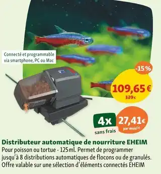 Maxi Zoo EHEIM Distributeur automatique de nourriture offre